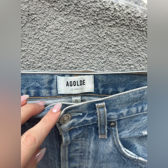 AGOLDE 90s Mid Rise Loose Fit Jean in Fall Out Size 25 High Rise Slouchy Baggy - Picture 7 of 11